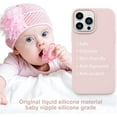 thumbnail image 2 of iPhone 13 Pro Case, Liquid Silicone Full Body Protective Cover with Anti-Scratch, Soft Microfiber Lining, Camera Protective Case, Pink Sand, 2 of 14