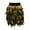 Yellow, variant on RUTAYY Women Elastic Waist Feather Party Skirt Black Solid Color Casual Travel Skirts