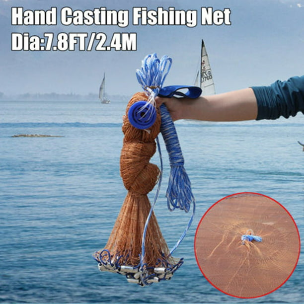 Heavy Duty Fishing Net With Nylon Mesh Easy To Throw, 60% OFF