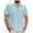 Light Blue, variant on Mqqzkk Men's Button-Up Shirts Plus Size Short Sleeve Laple Collar Tees Pocket Comfoy Soft Formal Shirt With Pockets