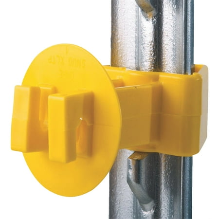 UPC: 0038923019076 | SNUG EXTRA LENGTH T-POST INSULATOR YELLOW 25 PACK