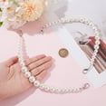 thumbnail image 5 of 2Pcs Pearl Purse Chain 32cm Pearl Bead Short Shoulder Strap with Lobster Clasps Replacement Decorative Short Bag Handle Purse Making Accessories for Purse Clutch Decoration, 5 of 6