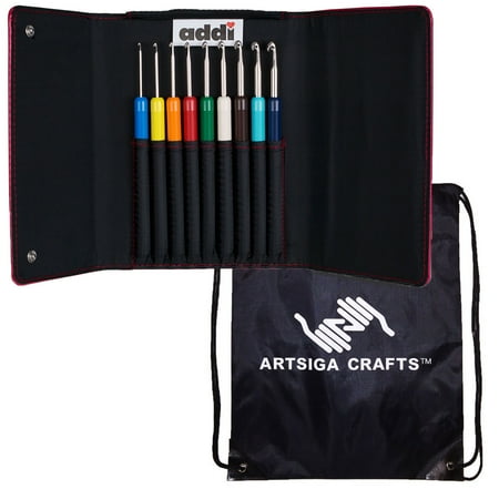 Addi Knitting Needles Crochet Hook Colours Set Bundle With 1