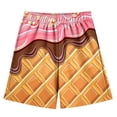 thumbnail image 3 of Ice Theme Casual Shorts for Kids with Elastic Waistband Lightweight Summer Shorts for Play and Everyday Wear Boys Girls High Comfort Style, 3 of 3