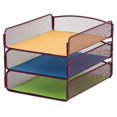thumbnail image 1 of Scranton & Co 3 Tray Desk Organizer in Wine, 1 of 1