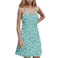 thumbnail image 2 of Amzcrzy Robes pour Femmes Mode Imprimé Floral Robes d'Été pour Femmes Décontractées Sans Manches Robe d'Été Dos Nu Ample Robe de Plage Mini, 2 of 5