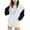White, variant on Fmbrln Girls and Boys Color Block Hoodies Coat Full Zip Up Long Sleeve Hoooded Sweatshirts with Pockets, Sizes 6-14Y