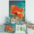 thumbnail image 2 of Designart ' Ancient Grunge Poppy ' Traditional Canvas Wall Art Print, 2 of 4