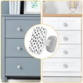 thumbnail image 4 of 4 Pieces Set Drawer Pulls Handle Square Wardrobe Cabinet Knobs with Stainless Steel Screws Furniture Kitchen Decor, 4 of 5