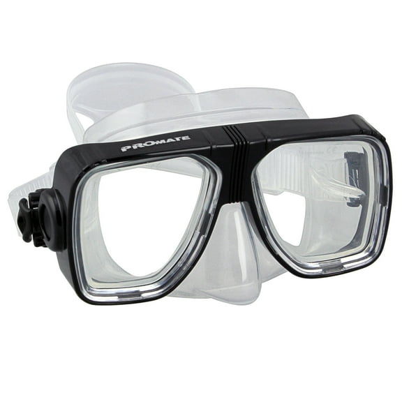 Promate Scope Prescription Dive Mask for Scuba Diving and Snorkeling, Black-1.5