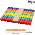 thumbnail image 1 of Coofit 50PCS Kids Ice Cream Stick DIY Safe Creative Wooden Popsicle Stick Ice Pop Stick, 1 of 10
