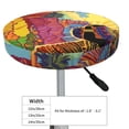 thumbnail image 4 of Fotbe Beautiful African Woman Stool Covers Round,Waterproof Round Bar Stool Covers Bar Chair Covers Washable Stool Cushion Slipcover for 12-14 Inch Chair-12 inch, 4 of 7