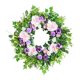 thumbnail image 1 of Corona de primavera y verano para puerta principal, corona floral con follaje, hojas y flores artificiales para balcón, jardín y ventana de año Nuevo., 1 of 8