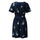 thumbnail image 5 of Vestido holgado con estampado floral de manga corta con cuello redondo casual para mujer con bolsillo Pompotops  ghjkhdj10973, 5 of 5