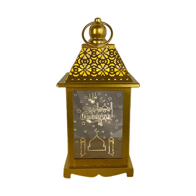 Lámpara de mesa con farol de Ramadán, iluminación, regalos de Ramadán para mujeres, luces de Eid Mubarak, luz decorativa de Ramadán para fiestas al aire libre Estilo A