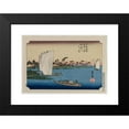 thumbnail image 2 of Andō Hiroshige 14x11 Black Modern Framed Museum Art Print Titled - Scattered Pine Trees by the Tone River, from the Series the Road to Narita in Shimosa Province (Published in 1919), 2 of 5