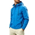 thumbnail image 4 of Winter Jacket for Men Windproof Long Sleeve Hooded Solid Color Outdoor Sport Rain Jacket Winter Warm Lightweight Mountaineering Cycling Work Coat, 4 of 6