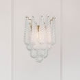 thumbnail image 6 of OLL-6002-AG-CL Crystorama Lighting Ollie - 2 Light Wall Sconce-18.75 Inch Tall and 14 Inch Wide-Aged Brass Finish-Clear Glass Color, 6 of 7