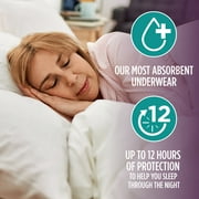 Assurance Womens Overnight Incontinence and Postpartum Underwear, L, Ultimate Absorbency, 16 Count