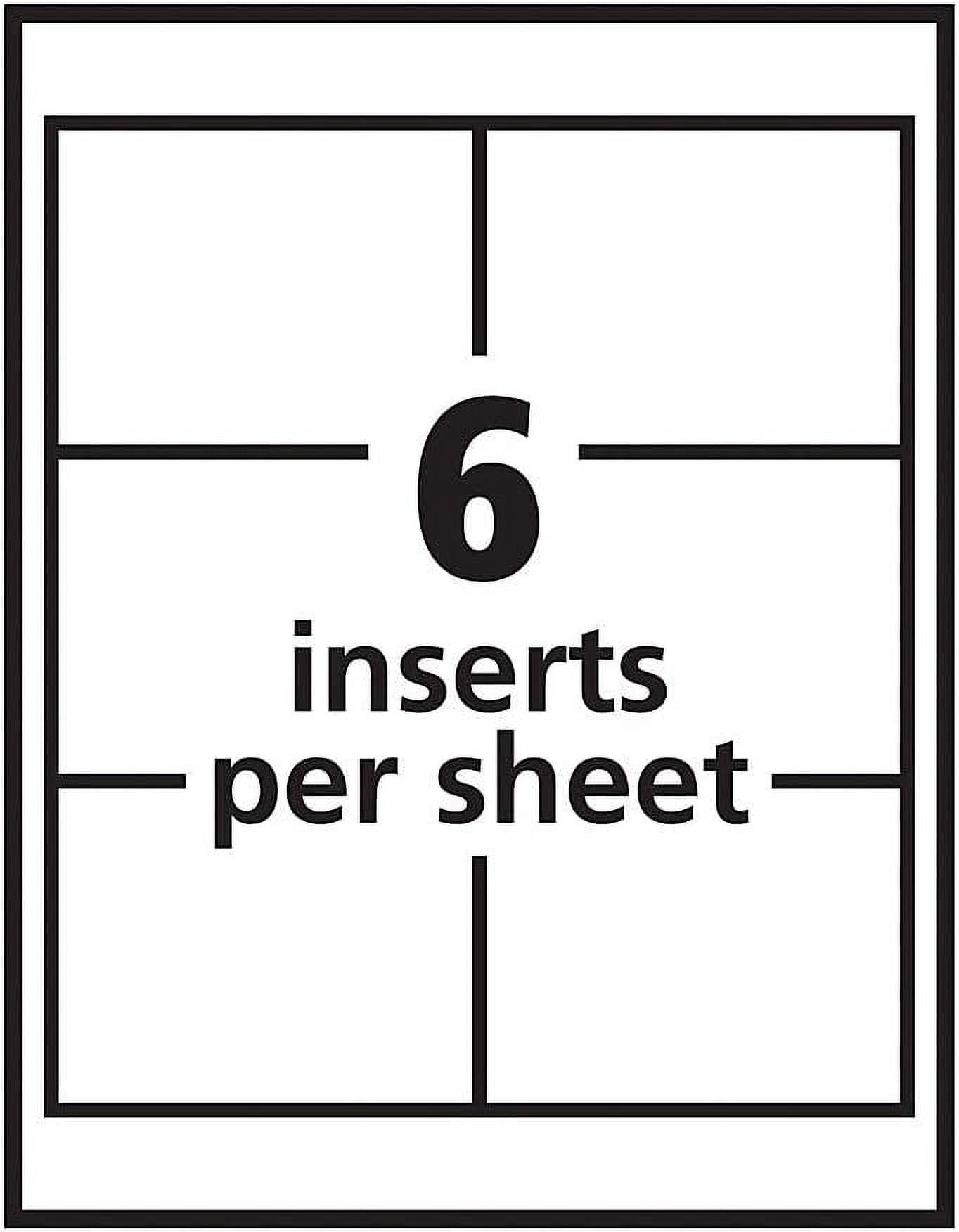 Avery Clip-Style Name Badge Holder with Laser/Inkjet Insert, Top Load, 4 x 3, White, 100/Box
