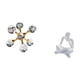 thumbnail image 5 of Figura decorativa moderna de esfera con pensador abstracto, ideal para escritorio, oficina, estantería, sala de estar o hogar., 5 of 8