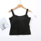thumbnail image 5 of Camiseta elástica para mujer: sin mangas, tejido suave y transpirable, camiseta informal para combinar con otras prendas o hacer ejercicio. Tallas S/XL., 5 of 5