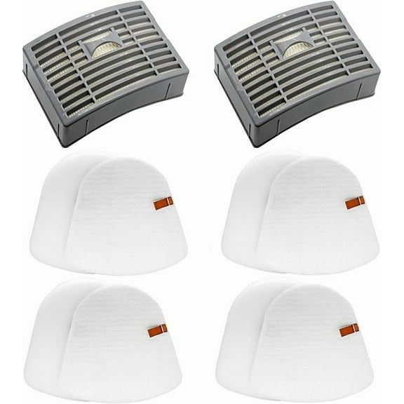 Vacuum Filters Replacement Parts for Shark Powered Lift-Away DLX NV580 Series NV581, NV581Q, NV585, NV586, 2 Post Filters   4 Foam&Felt Filters, Part # XFFT580