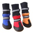 thumbnail image 5 of Botas de perro al aire libre impermeable para invierno, zapatos calientes para perro, protector de patas para senderismo, L, naranja Feliz Sencillez, 5 of 5