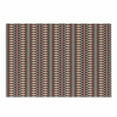 thumbnail image 1 of Ikat Cutting Board, Indigenous Civilizations Ornamental Abstract Rhombus and Lines, Decorative Tempered Glass Cutting and Serving Board, Small Size, Vermilion Orange Seafoam, by Ambesonne, 1 of 1