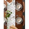 thumbnail image 5 of Table Runner 36 Inch Long - Retro Garden Flowers PlantsDecorative Table Scarf,Farmhouse Watercolor FloralDining Table Runners for Wedding Party Kitchen Dining Tables, 5 of 7