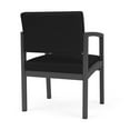 thumbnail image 5 of Lenox Steel Reception Waiting Room Guest Chair / Charcoal Steel / Black, 5 of 5