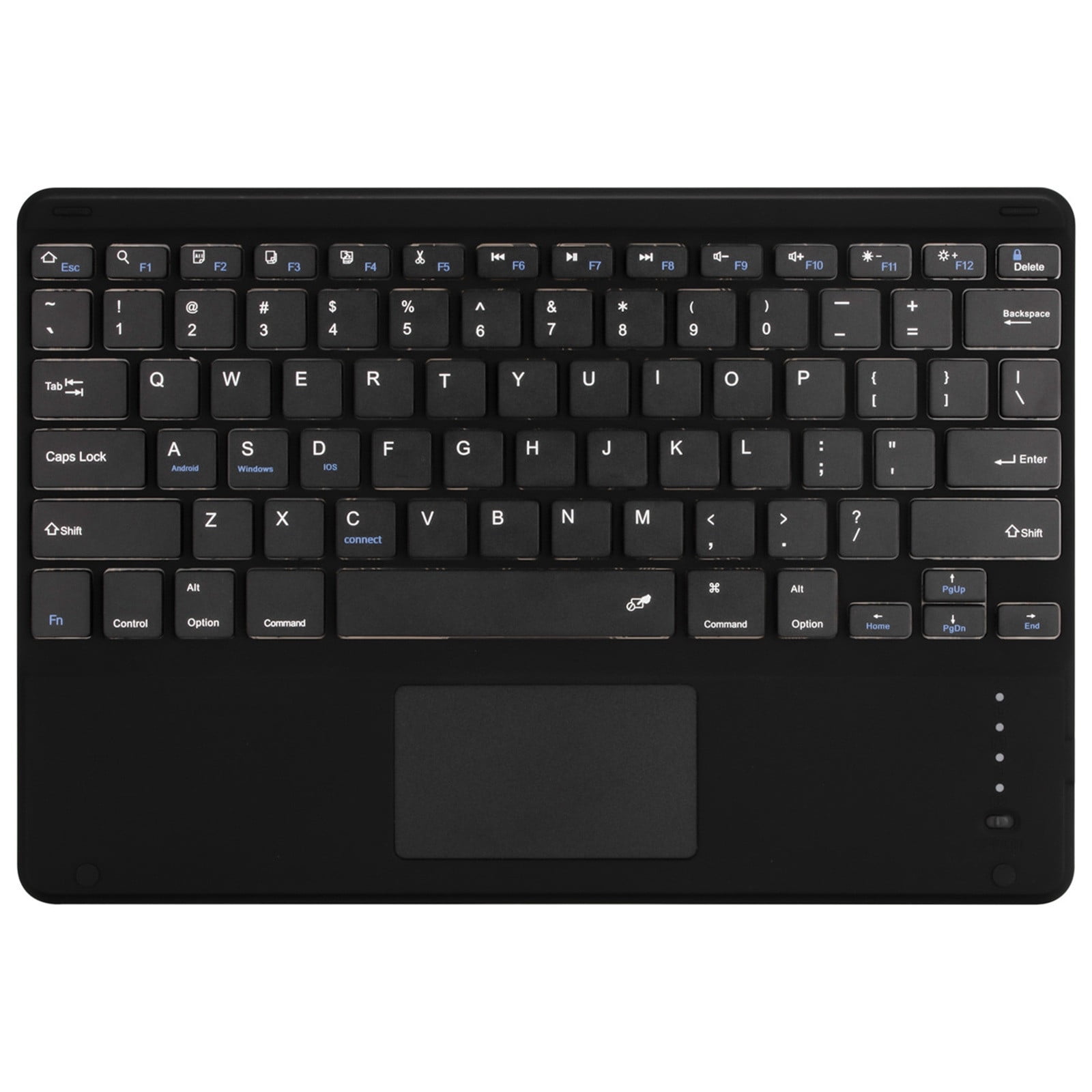 Keyboard Case with Detachable Touch Bluetooth Keyboard for MatePad Pro 12.6, with Pen Slot