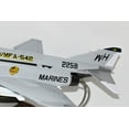 thumbnail image 4 of VMFA-542 Tigers F-4B Model, 1/42 (18") Scale, Mahogany, Marines, Fighter, 4 of 8