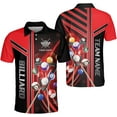 thumbnail image 3 of Personalized Billiard Polo Shirts, Billiards Shirts for Men, Pool Shirts, 3D Billiards 8 Ball Pool, Billiard Team (Purple, 3XL), 3 of 7