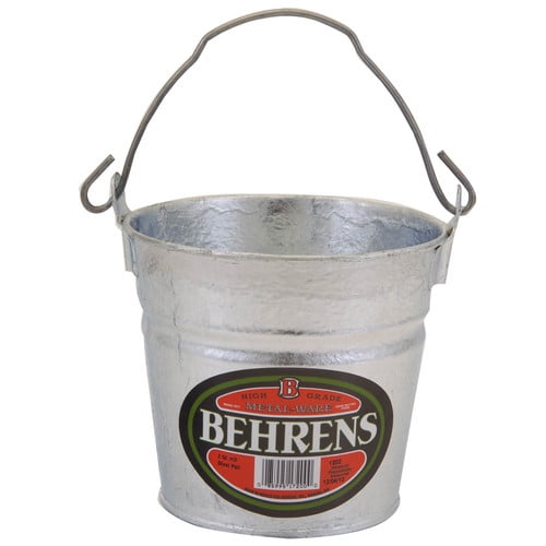Behrens High Grade Steel 1202 2 Quart Hot Dipped Galvanized Steel Pail