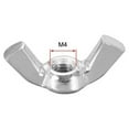 thumbnail image 3 of 20Pcs Zinc Plated Wingnuts M3 M4 M5 M6 M8 Hand Tighten Ear Nuts Butterfly Nut Fasteners Parts Wing Nuts Hurrican Screws M3, 3 of 7