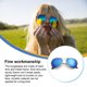 thumbnail image 5 of Sonducket Gafas de sol Novedad de alto rango Diferentes vibrantes Resistentes Ligeras Mano de obra fina Diseño único Gafas redondas Lentes Oro + Azul Sonducket AP008819-06, 5 of 6