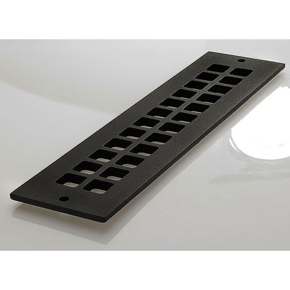 Reggio Registers G414-Anh Grid Series 2-1/4" X 12" Floor Grille - Black