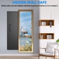 thumbnail image 2 of 53" Fingerprint Touch Panel In-Wall Safe,Hidden Wall Gun Safe for Rifles with Adjustable Shelves,Assembled Storage Multifunctional Wall Safe for Firearm and Valuables (Black-Fingerprint) 44003, 2 of 11