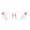 Pink, variant on Classic Full Rim Rectangular Eyeglasses Frame with Clear Non-Prescription Lenses, Lightweight Everyday Eyewear for Men & Women