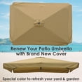 thumbnail image 2 of LAGarden 10x6.5 Ft Patio Umbrella Replacement Canopy with Valance Outdoor Backyard, 2 of 11