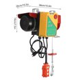 thumbnail image 3 of Miumaeov Automatic Lift Electric Cable Hoist with Wireless&Wired Remote Control 110V Overhead Crane Garage Ceiling Pulley Winch with Towing Strap for Lifting in Factories Warehouses Construction, 3 of 12