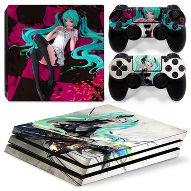 La consola PS4 Pro gamepad alberga pegatinas de color de cuerpo completo, pegatinas brillantes, pegatinas de moda Xemadio 2033346-7