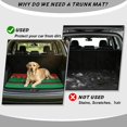 thumbnail image 4 of Binienty Christmas Elf Style Universal Car Trunk Mat, 29" x 39" Anti-Slip Backing Scratch Resistant Rear Cargo Liner, Durable Car Interior Accessory Fits for Most Sedan SUV Models, 4 of 7