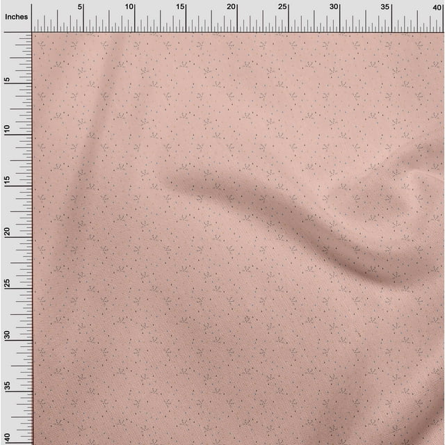 oneOone Tissu Popeline de Coton Triangle & Cat Face Imprimé Animal 1 Yard 42 Pouces de Large