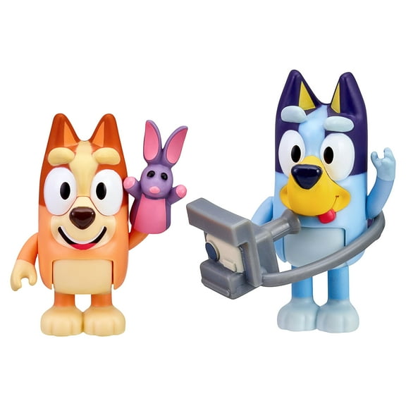 Bluey Photographer, 2-Pack, Bluey & Bingo Articulated Figures