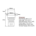 thumbnail image 3 of 2pcs Ac/dc Indicator Lights, Yellow Led, Flush Panel Mount 7/8" 22mm, 3 of 5