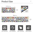 thumbnail image 3 of Yayeee Faucet Mat for Kitchen Sink 14.7" Diatomite Long Splash Guard Pad, White Doodle Pattern, 3 of 7