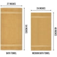 thumbnail image 2 of Juego de toallas de baño Utopia Towels, paquete de 6, 100% algodón hilado en anillos, 2 of 7