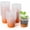 Orange, variant on Thickened Clear Nursery Pots with Silicone Base for Easy Transplant 30 Packs 4 Inch, Transparent Plant Pot Reusable Seedling Pots for Vegetable Propagation, Root Cutting, Seed Starting, Green